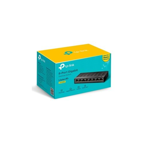 Tp-Link LS1008G 8 Port 10/100/1000 Gigabit Switch