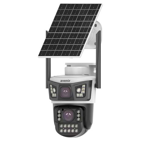Avenir AV-S425 4MP 2 Kameralı Solar PTZ 4G Sim Kartlı Kamera