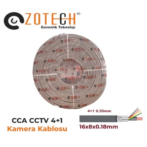 Zotech 4005250 4+1 0,50mm CCA CCTV Kablo 250Metre