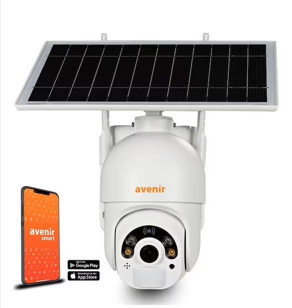 Avenir Av-S410 (4G-Solar) Sim Kartlı Güneş Enerjili Dış Ortam 360° Akıllı Kamera SD Kart