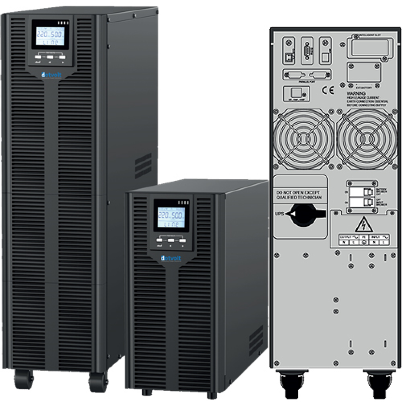 Dotvolt Volt MN 10KVA 1/1 Online Lcd Ekran Ups 16x9A