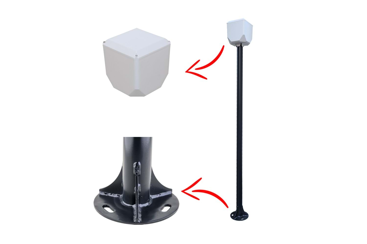 Kamera Direk 1 Metre Fırın Boyalı (TRK-154 Küp Dahil)