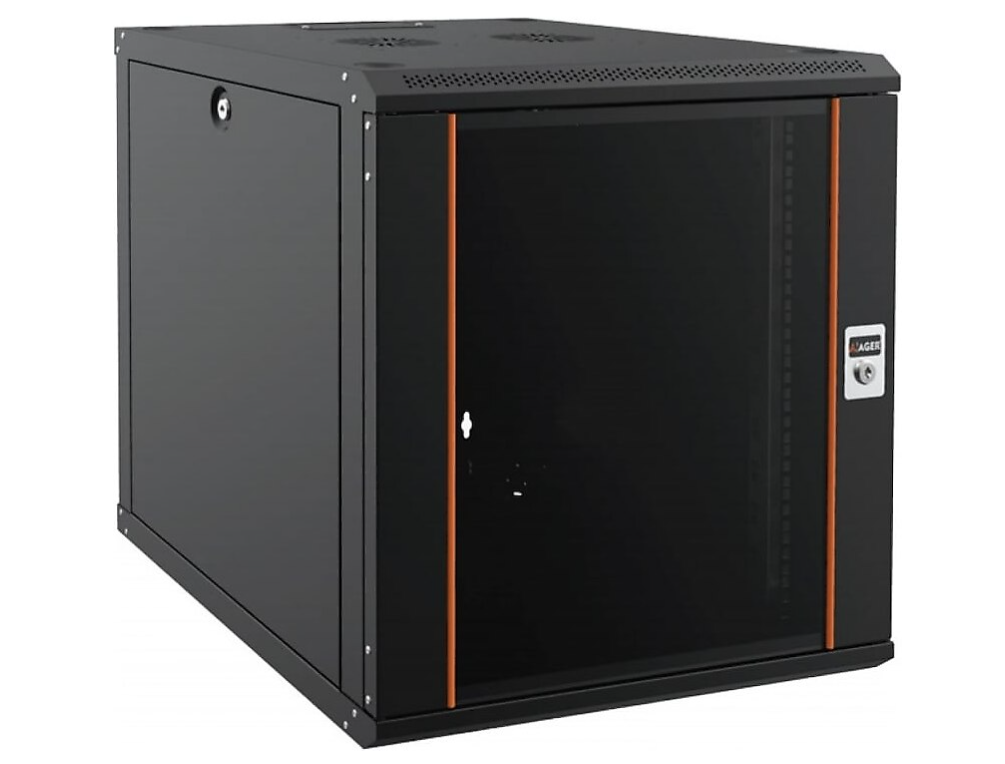 Ager 20U 600X600 Duvar Tipi Kabinet Siyah 4Dikmeli AGDA20U6060S1-CBAA-D-M1-20U6060