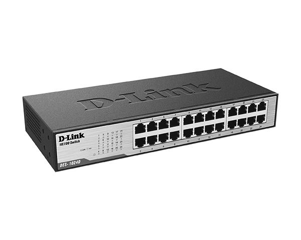 D-Link DES-1024D 24 Port 10/100 Metal Kasa Switch