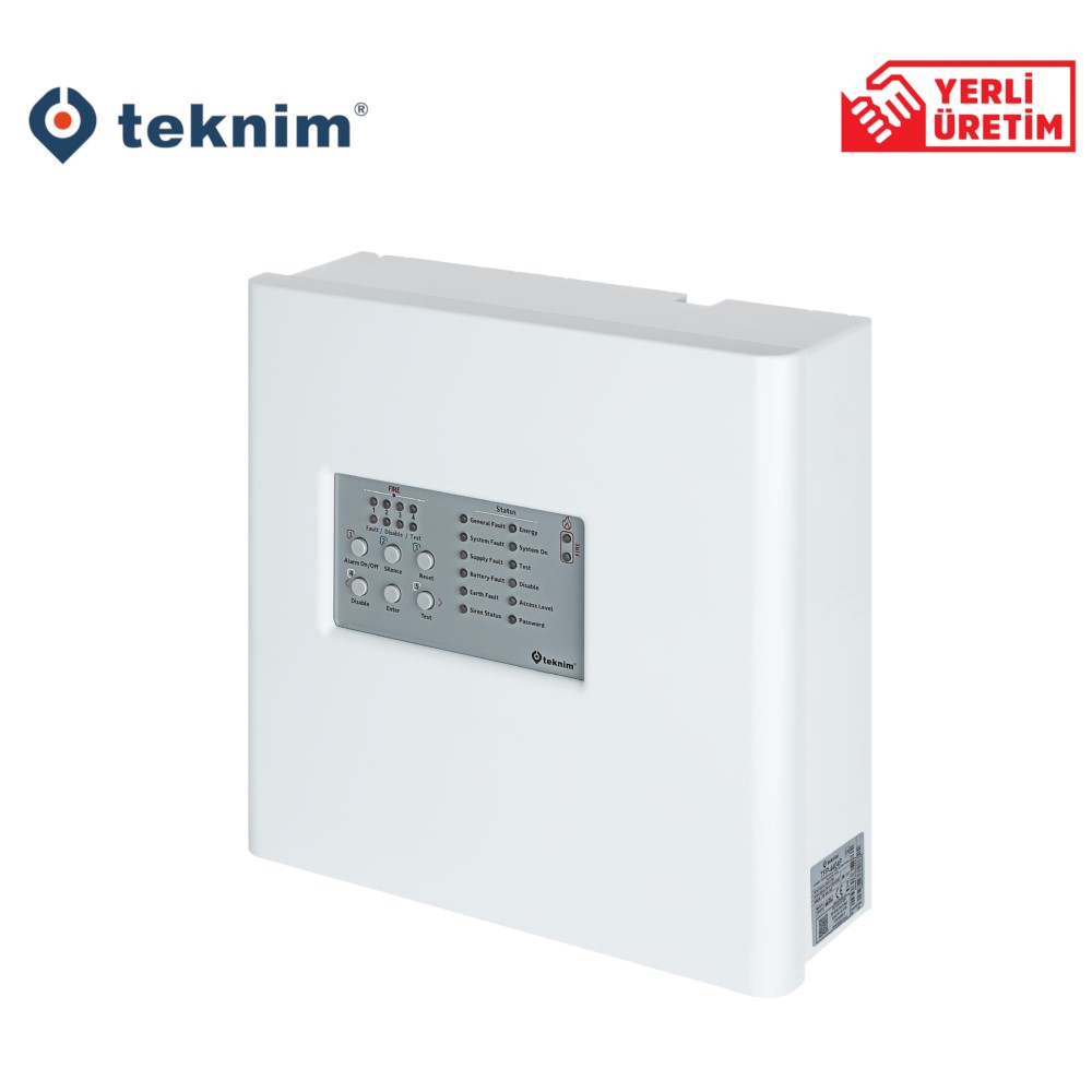 Teknim TFP-4404P 4 Bölgeli Plastik Kasa Konvansiyonel Yangın Alarm Paneli