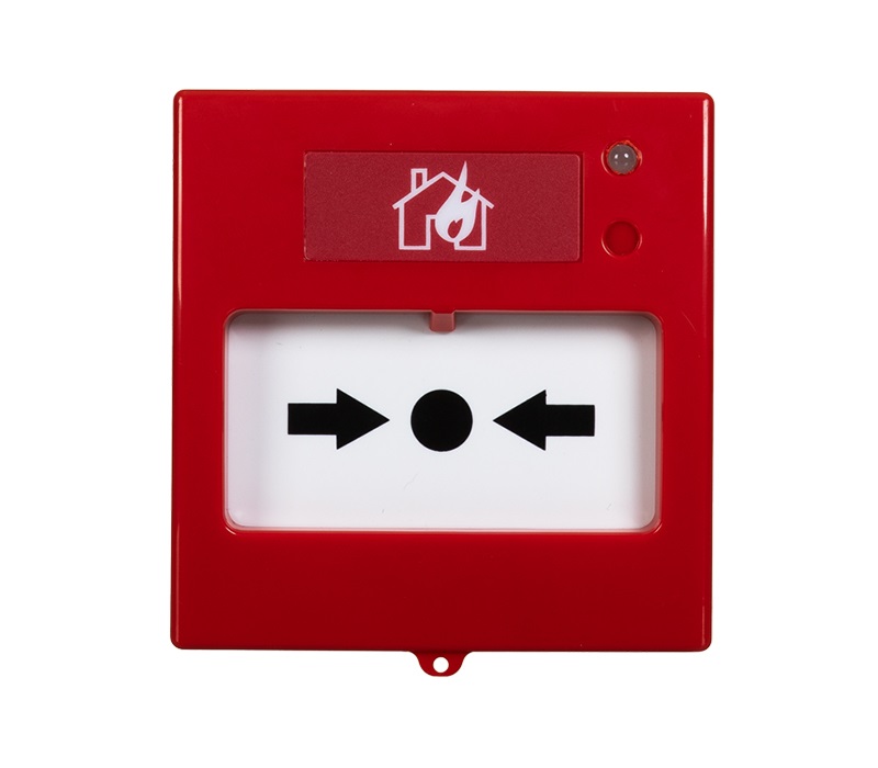 Teknim TFB-3167 Konvansiyonel Yangın Alarn Butonu Led Göstergeli Tekrar Kurulabilir