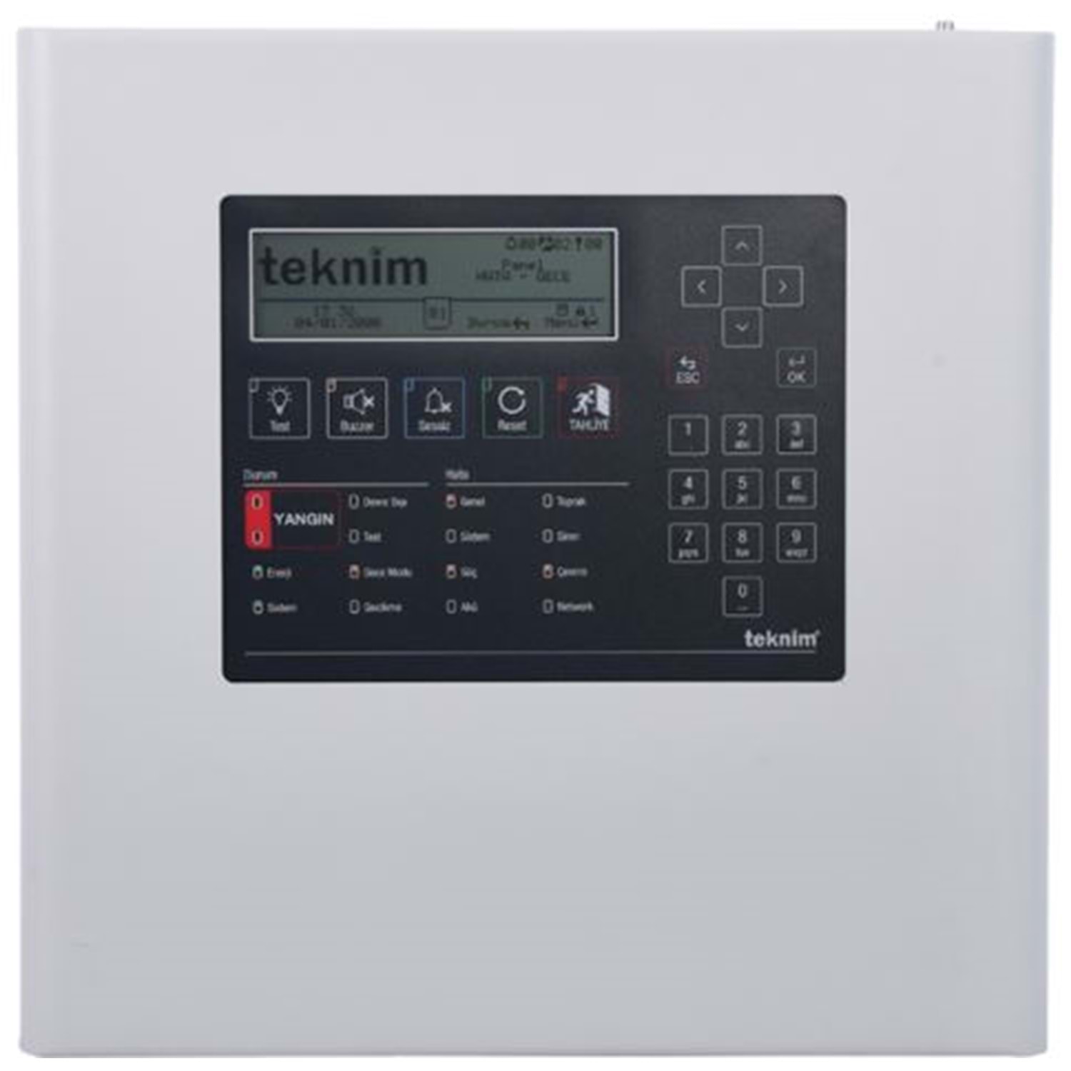Teknim TFP-1214 Analog Adresli Yangın Alarm Paneli 4 LOOP Network Edilebilir