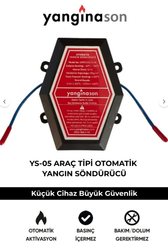 Yangınason Otomatik Yangın Söndürücü – Otomobil