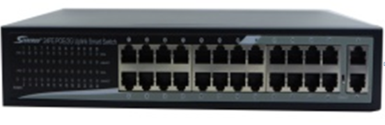 Seenergy Pro DJA-2422B 24+2 24P 10/100 + 2P 100/1000 300w Poe Switch