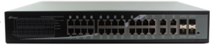 Seenergy Pro DJA-2422GB2S 24+4+4 24P 10/100 + 4P 100/1000 400w Poe Switch