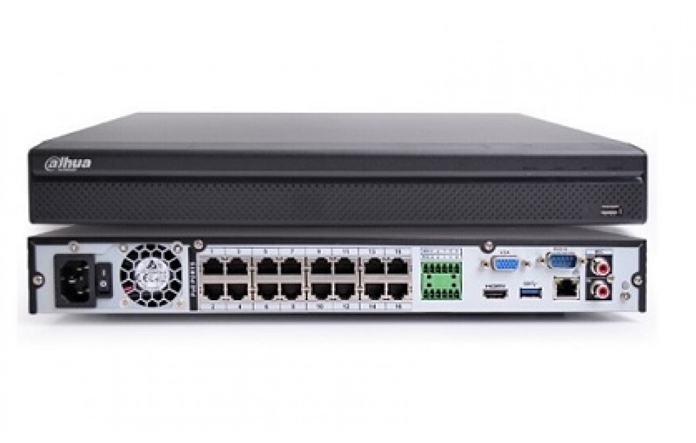 Dahua NVR4216-16P-4KS2 16Kanal 1U 2xHdd 16PoE Lite4K H.265 NVR