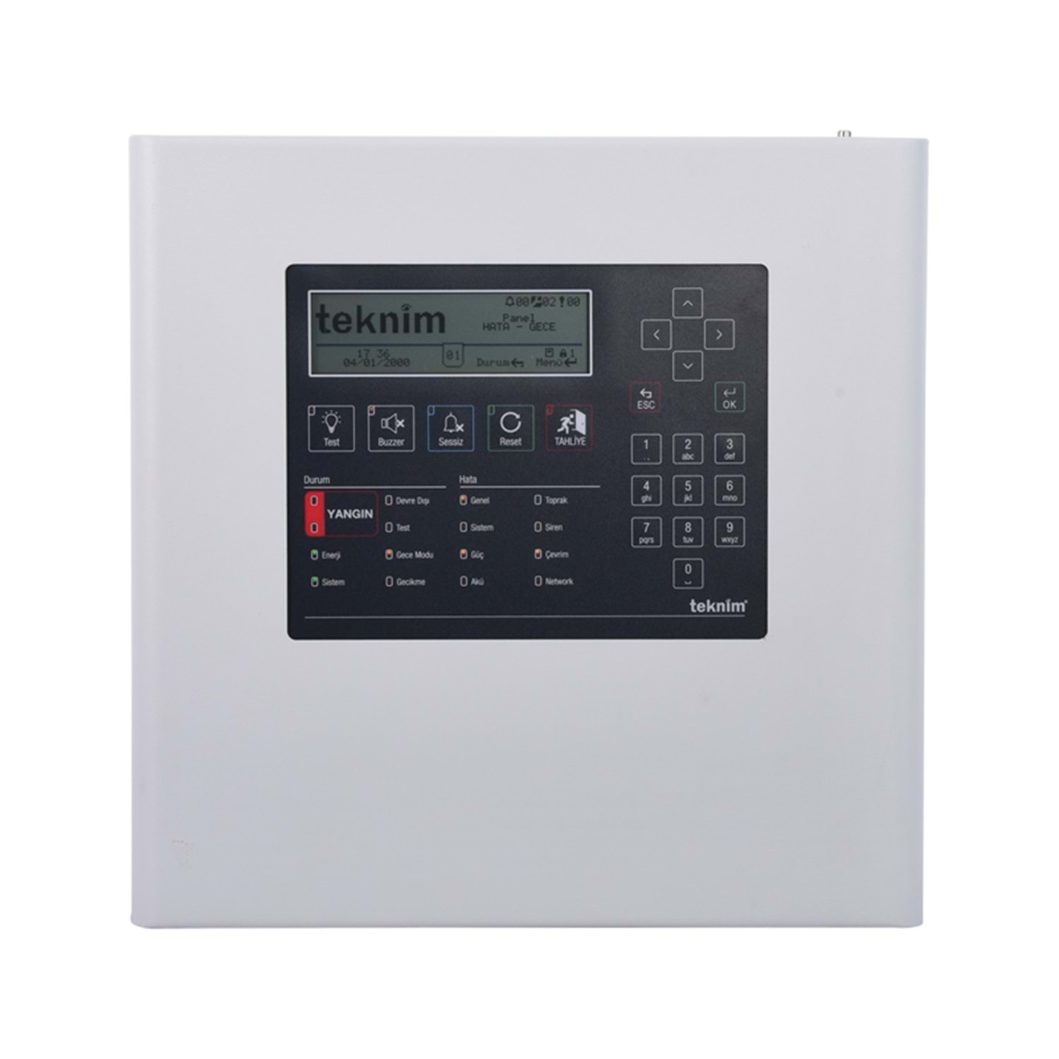 Teknim TFP-1211 Akıllı Adresli Yangın Alarm Paneli 1 LOOP Network Edilebilir