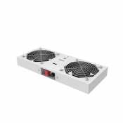Ager Duvar Tipi Termostatlı 2 Li Fan Modülü AA-AN-F2T-A-B1 (7035 Beyaz)