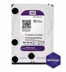 WD Purple 2TB 3.5 Inc 64MB Sata3 HDD WD22PURZ 7/24 (3 Yıl Distribütör Garantili)