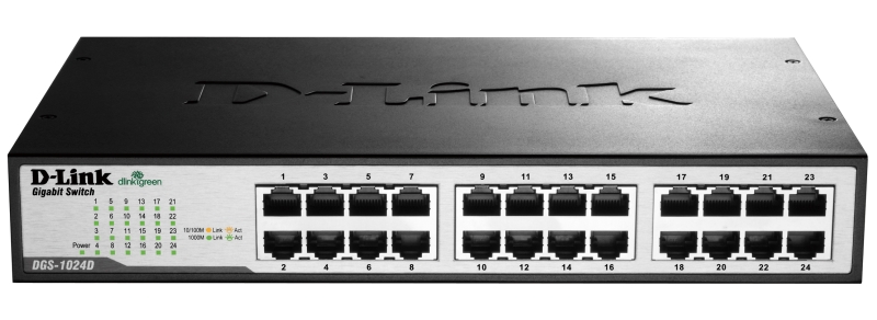 D-Link DGS-1024D/L2A 24 Port 10/100/1000 Gigabit Metal Switch