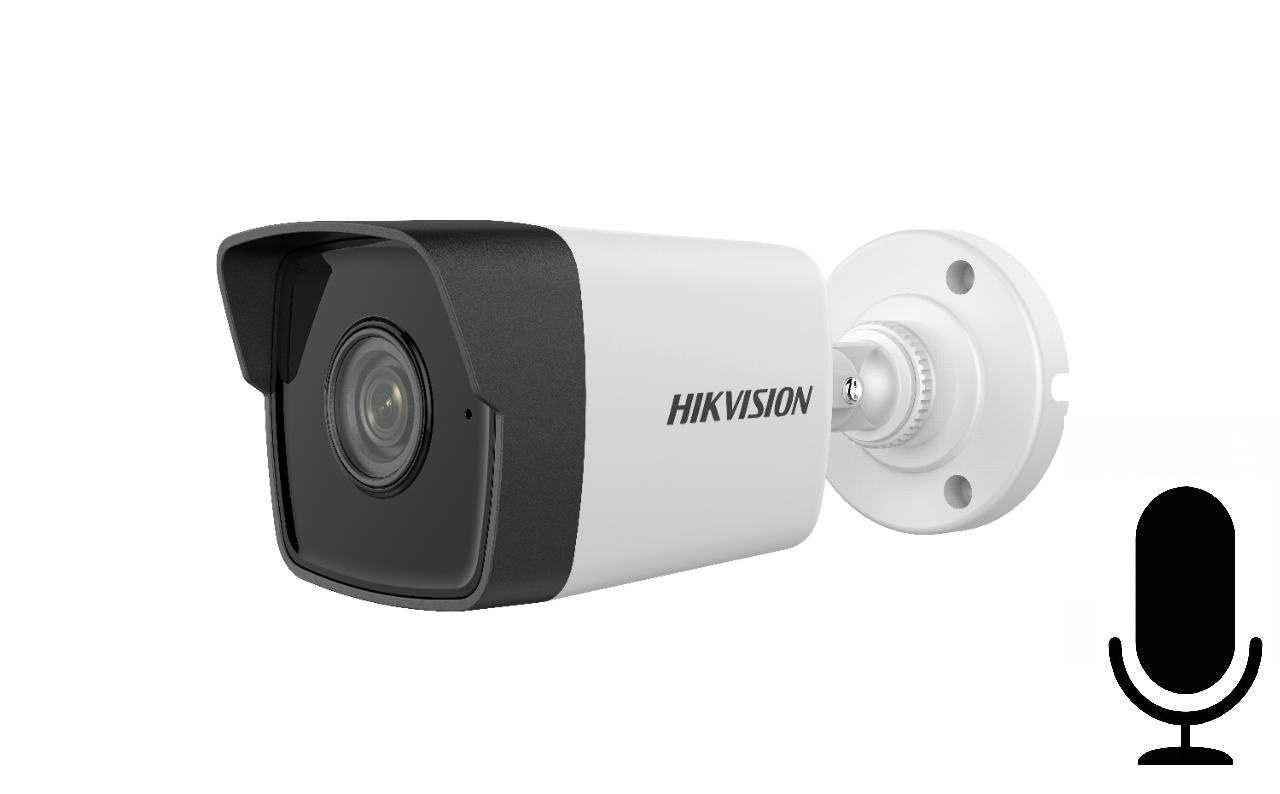 Hikvision DS-2CD1023G0-IUF 2MP 4mm PoE H265+IP Bullet Kamera(Sesli)(30Mt)