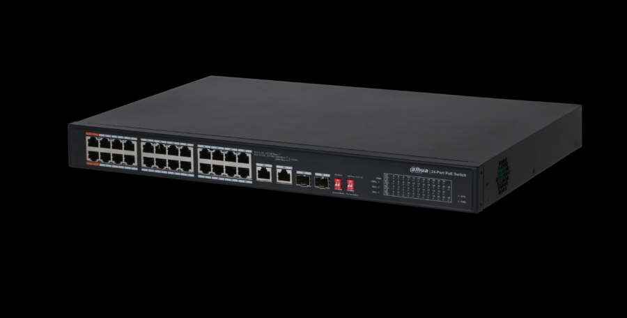 Dahua PFS3226-24ET-240 24 Port MegaBit 24 Port PoE 240W +2 Port Combo SFP Rack Mount Switch
