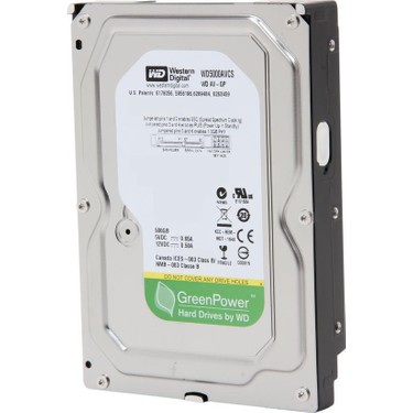 WD 500GB 3.5 Inc 5900RPM Sata2 Hard Disk