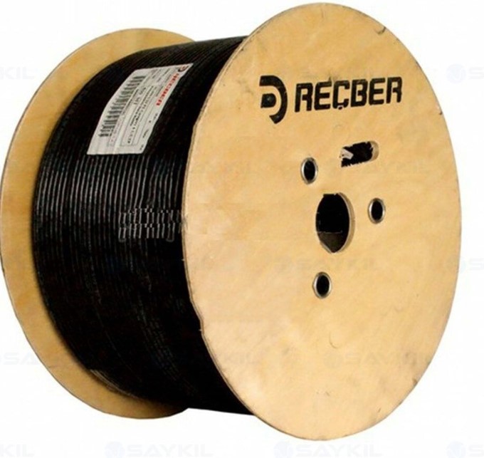 Reçber 306071 CCTV 1+2 RG59 Mini 2X0,50MM (PE) Dış Ortam Kamera Kablo(İstenilen Metrede)