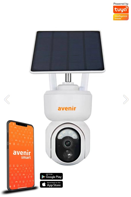 Avenir AV-S400 (4G-Solar) Sim Kartlı Güneş Enerjili Dış Ortam 360° Akıllı Kamera SD Kart