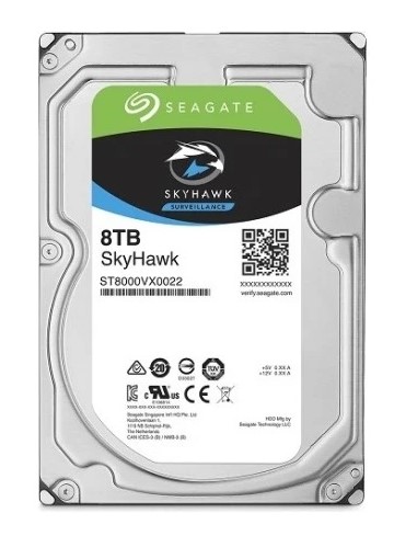 Seagate Skyhawk 8TB 3,5 ınc ST8000VX0022 7/24 Güvenlik Hard Disk