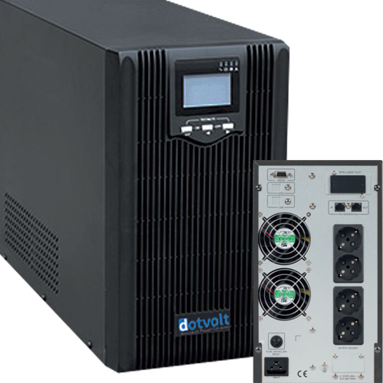Dotvolt Volt MN 3KVA 1/1 Online Lcd Ekran Ups 6x7Ah