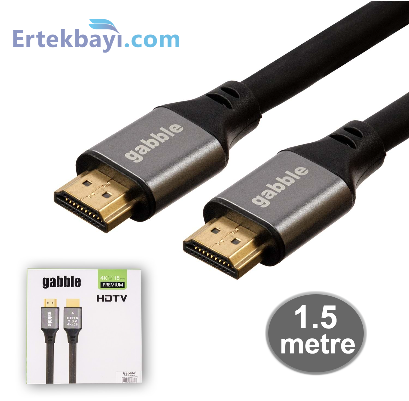 Gabble Gab-H201 Hdmi 2.0V 4K 1.5Metre HDMI Kablo