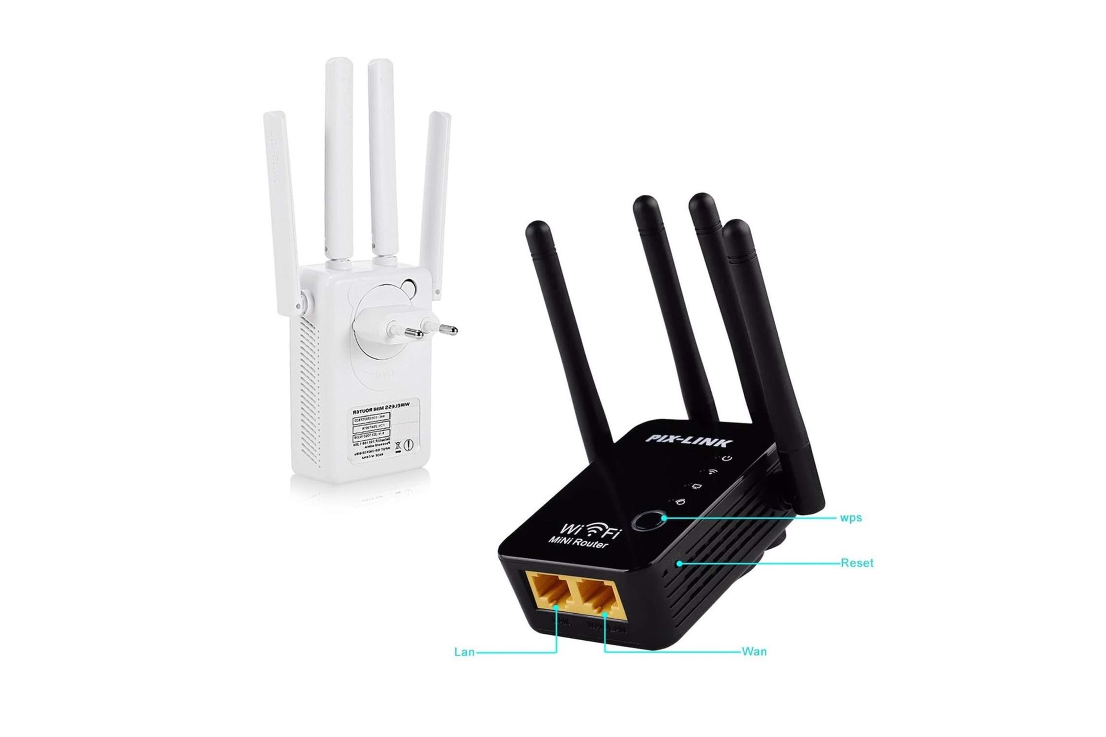 Gabble GAB-APR400 4 Anten Access Point Repeater 300Mbps