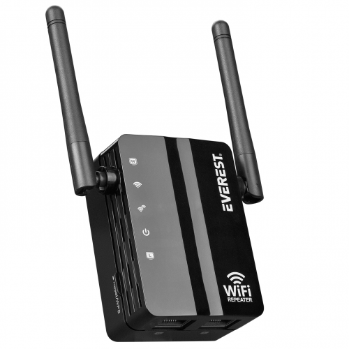 Everest EWR-812N, 300Mbps, 2,4Ghz, WPS Butonu, 1Port LAN, 1Port WAN, Menzil Genişletici