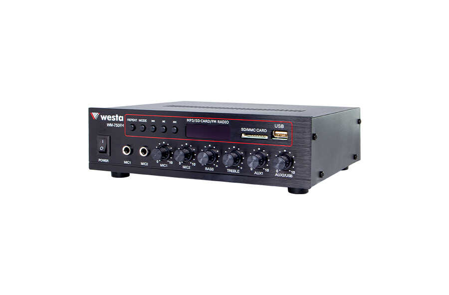 Westa WM-750FM 80 Watt Mixser Amfi