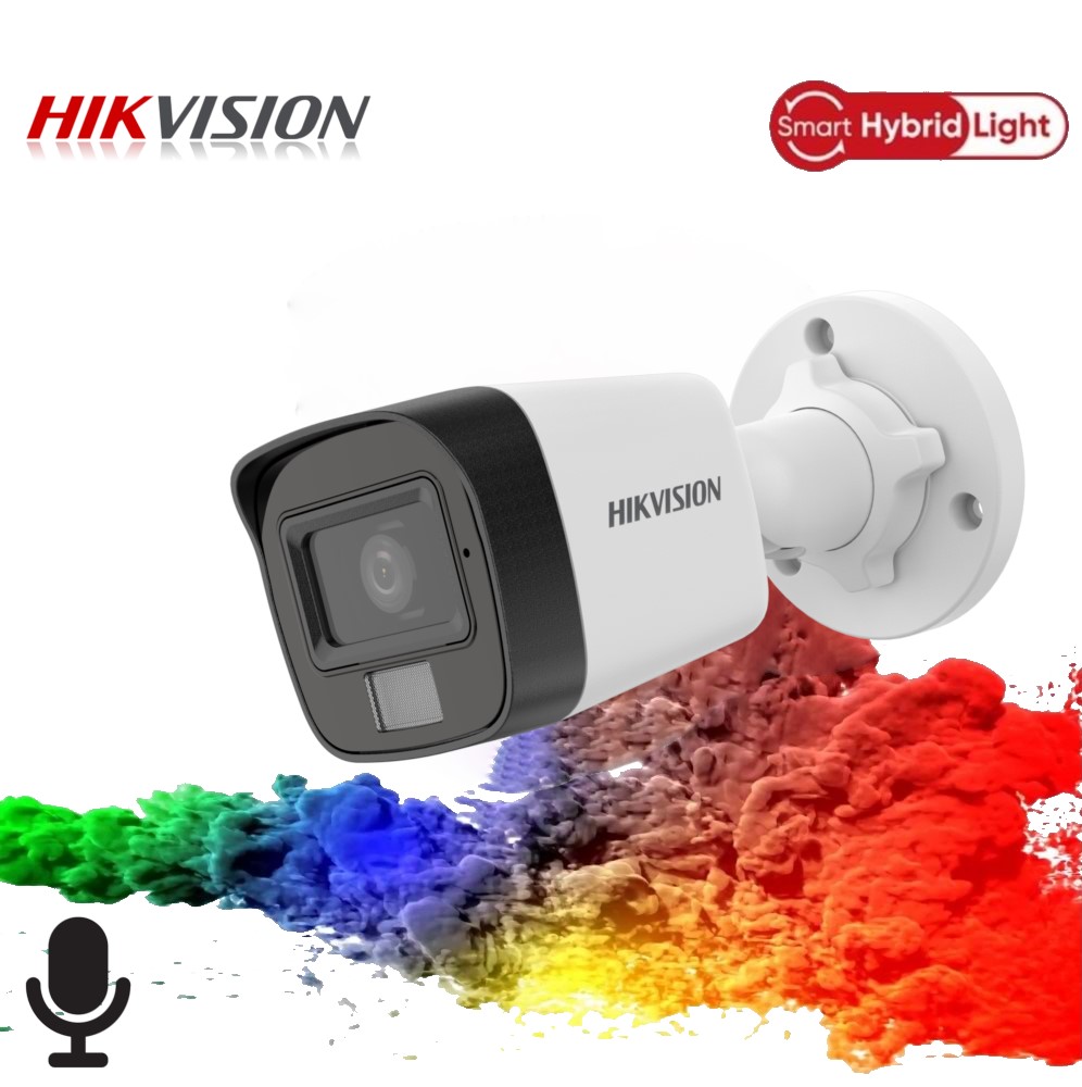Hikvision DS-2CD1021G2-LIUF 2MP 2.8mm Smart Hybrid Light Bullet Kamera (Sesli)