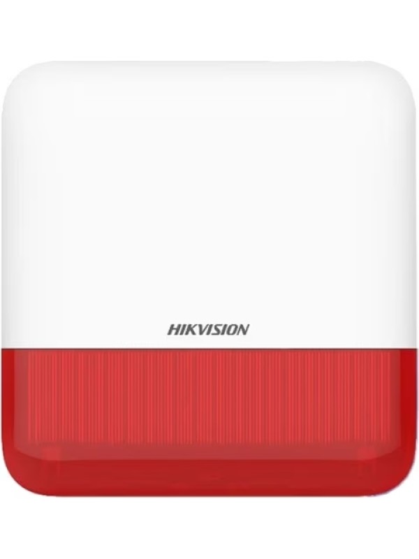 Hikvision DS-PS1-E-WE Kablosuz Harici Siren (868MHz) (Kırmızı)