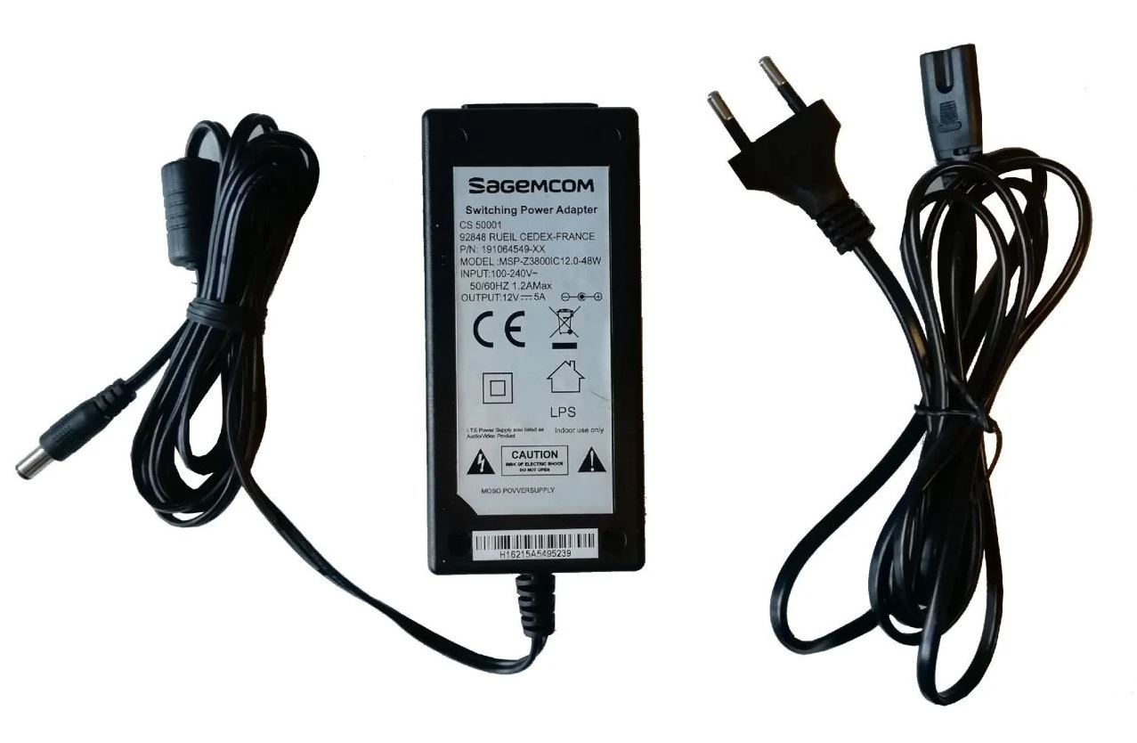 Sagemcom 12V 5A Adaptör