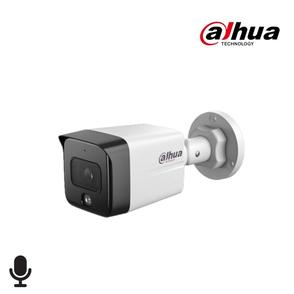 Dahua IPC-HFW1230TC1-SA-0280B-S6 2MP Sesli Bullet Starligth IP Kamera