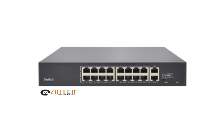 Zotech ZT-SW24P2UG (24+2) 24P MB PoE 2P GB Uplink PoE Switch (300w)