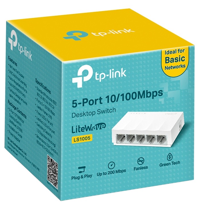 Tp-Link LS1005 5 Port 10/100 Mbps Masaüstü Switch