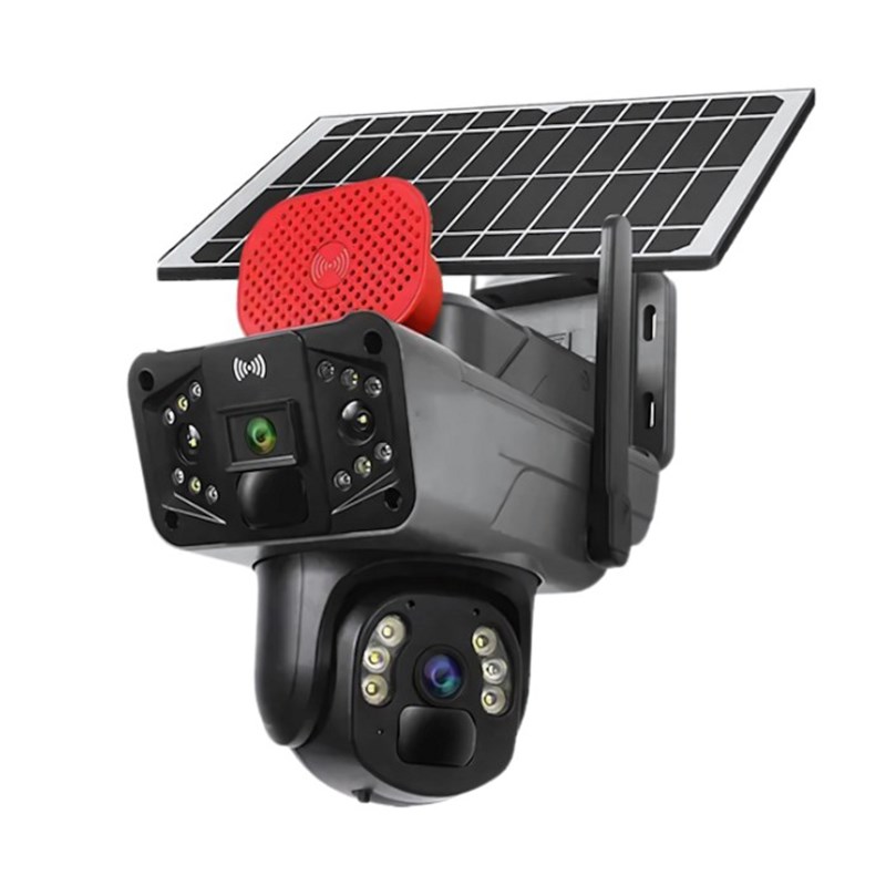 X5 Tech RX-35AI Solar Kamera 3Mp+3Mp 4G V380 (YT-58G)