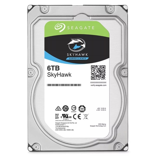 Seagate Skyhawk 6TB 3.5 5400 SATA3 256M ST6000VX001 SV35 7/24 (Distribütör Garantili)