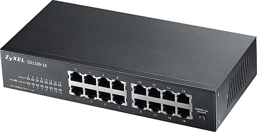 Zyxel GS1100-16 v3 16 Port 10/100/1000 Gigabit Switch Yönetilemez Rackmound