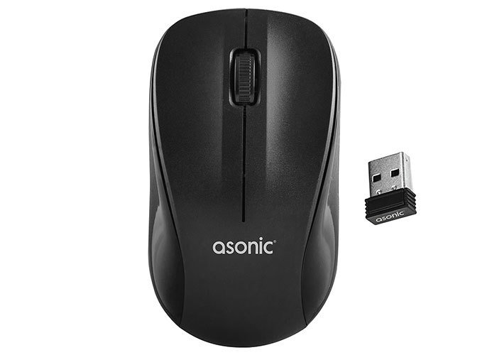Asonic AS-WM5 1200Dpi Usb Siyah Optik Kablosuz Mouse