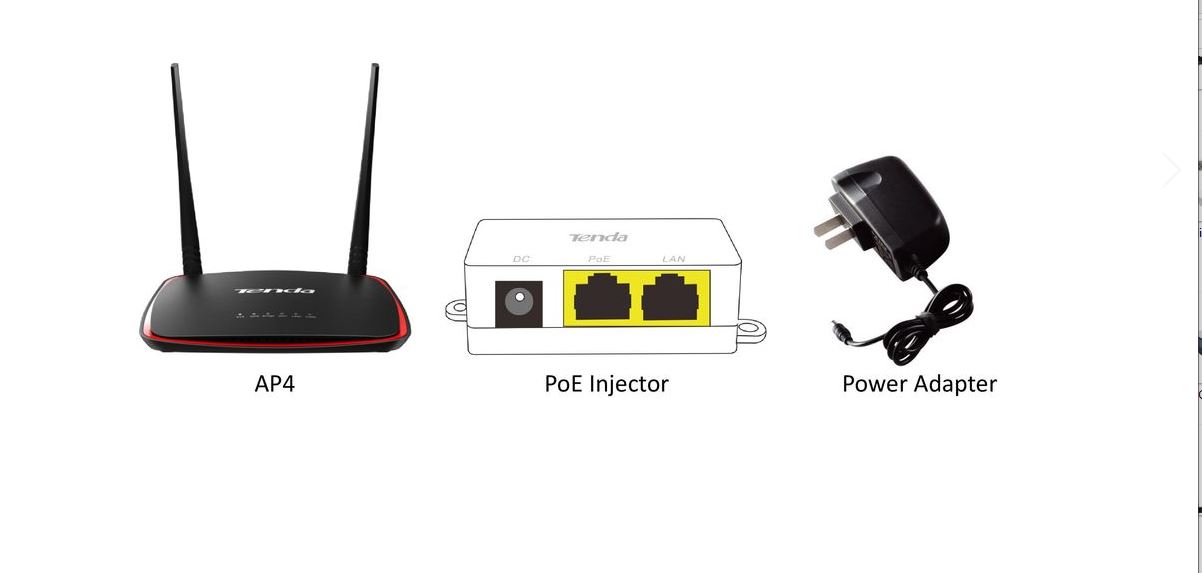 Tenda AP4 300MBPS 1Port Wifi-N PoE Access Point
