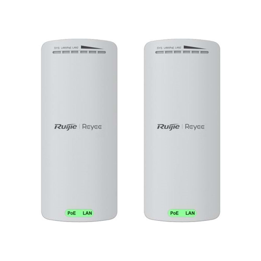 Ruijie-Reyee RG-EST100-E Outdoor 300Mbps 2.4Ghz Noktadan Noktaya Access Point (Takım)