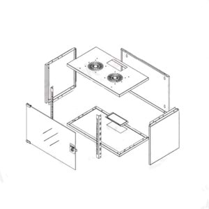 Ager 4U W510xD400 Soho Kabinet AG-SH04U5140B1-CBAA-B6-D1-04U5140