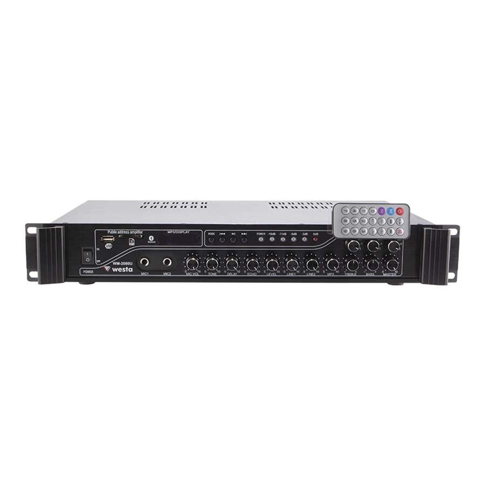 Westa WM-2080U Mixer Amfi - 100V-200Watt 3 Bölgeli