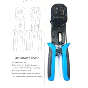 RJ45/RJ11 Cat6 Snap In Sıkma Pense Açık Uç